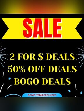 Massive Sale Graphic - Blue & Yellow Promotional Poster